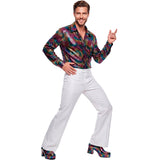 Disfraz de Camisa Disco Multicolor para hombre