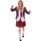 Disfraz de Colegiala Zombi Sangrienta para mujer