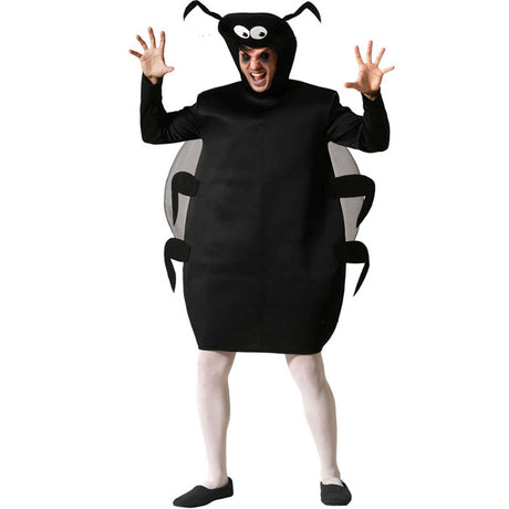 Disfraz de Cucaracha negra adulto unisex