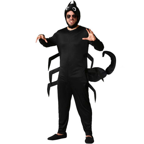 Disfraz de Escorpión negro adulto unisex