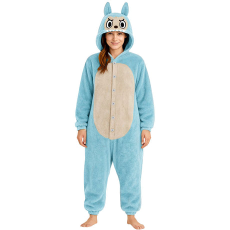 Disfraz de Labubu azul para mujer