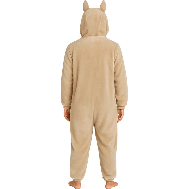 Disfraz de Labubu beige para mujer Espalda