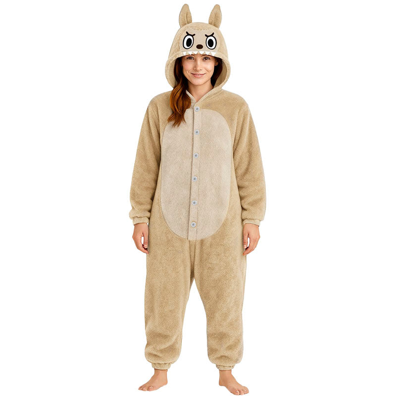 Disfraz de Labubu beige para mujer