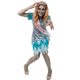 Disfraz de Miss Zombie para mujer dorso