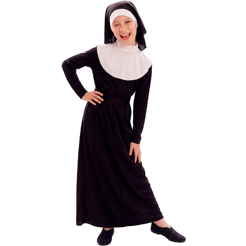 Disfraz de Monja del convento para niña dorso