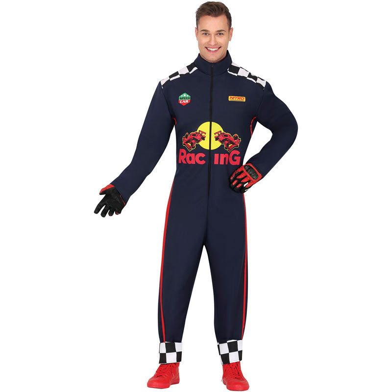Disfraz de Piloto Formula racing para hombre