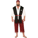 Disfraz de Pirata Rayas hombre