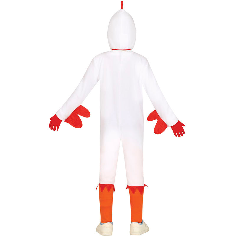 Disfraz de Pollito blanco infantil Espalda