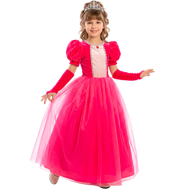 Disfraz de Princesa Peach para niña