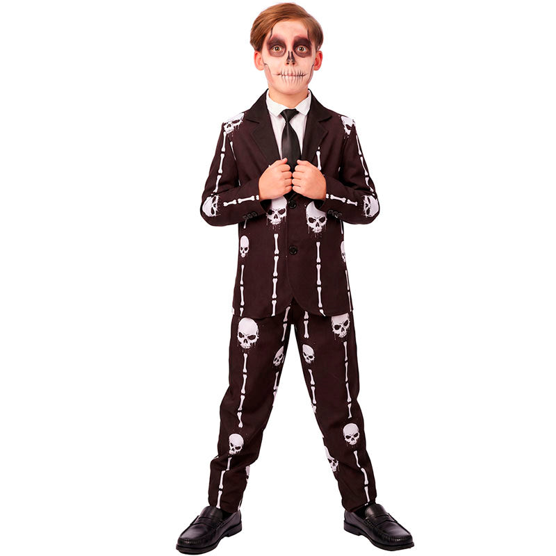 Disfraz de Traje Calaveras para niño perfil