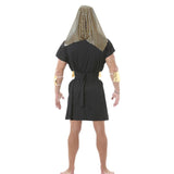 Disfraz de Egipcio Negro Corto para hombre Espalda