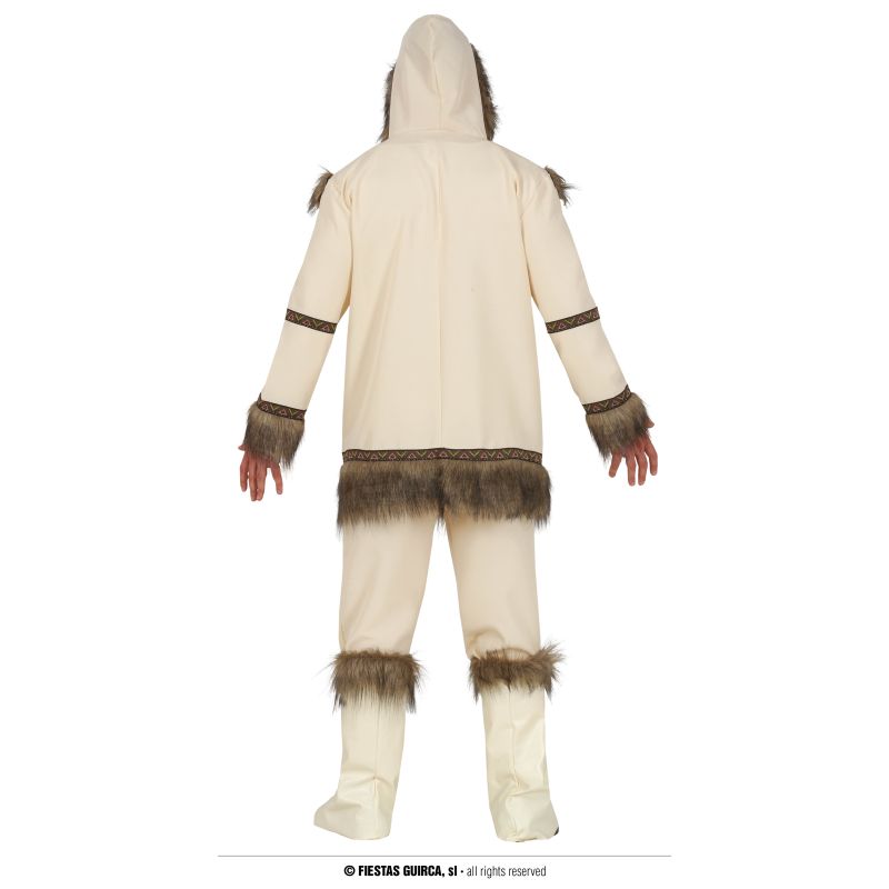 Disfraz de Esquimal Yupik para hombre Espalda