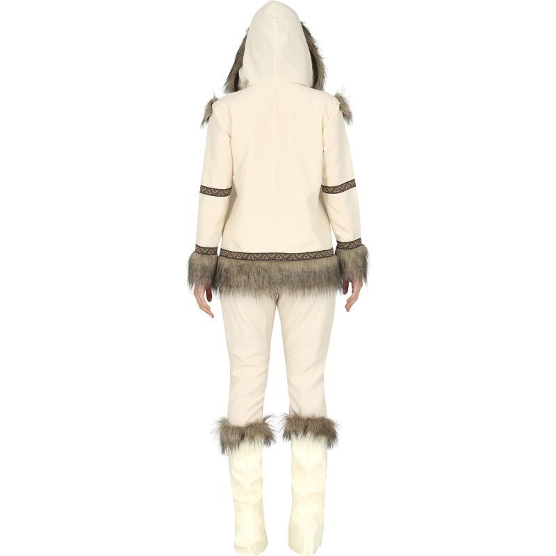 Disfraz de Esquimal Yupik para mujer Espalda