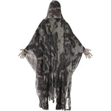 Disfraz de Fantasma Gris para hombre Espalda