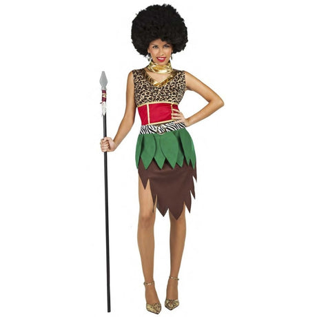 Disfraz de Guerrera Africana para mujer