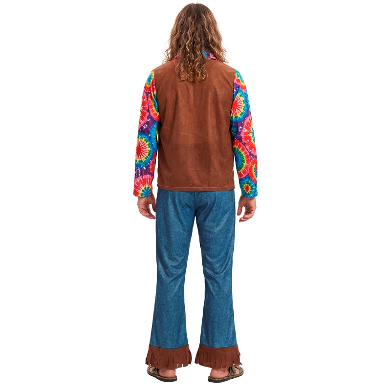 Disfraz de Hippie Chill para hombre Espalda