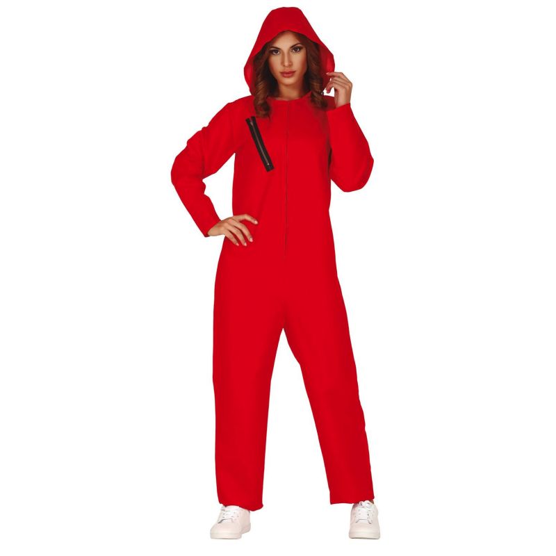 Disfraz de Ladrona de Bancos rojo para mujer