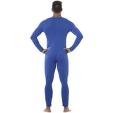 Disfraz de Maillot Azul para hombre Espalda