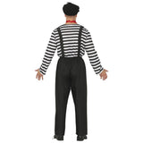 Disfraz de Mimo Clásico para hombre Espalda