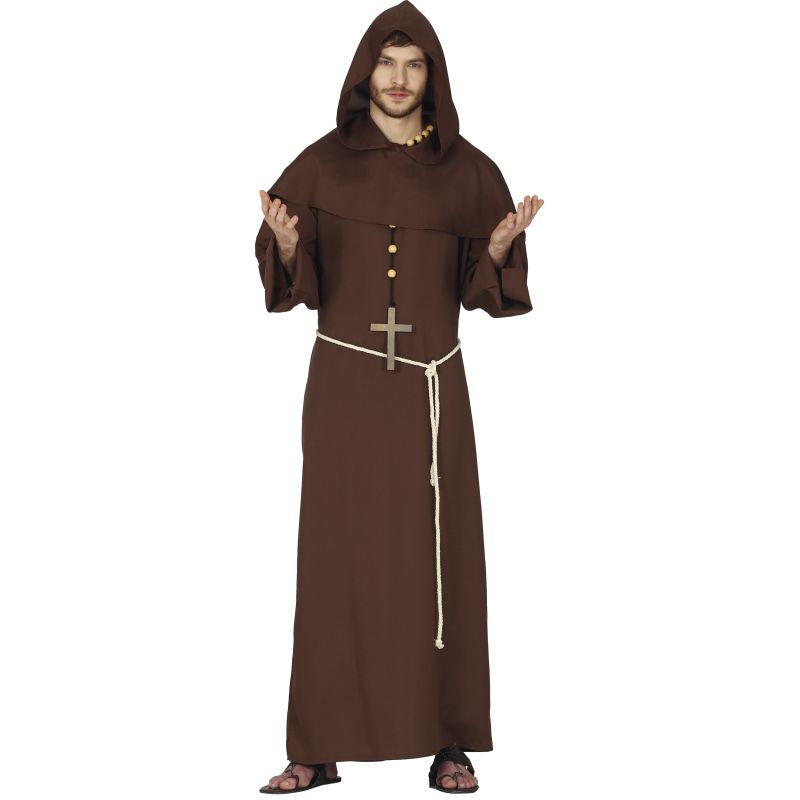 Disfraz de Monje Franciscano Marrón para hombre