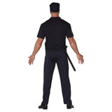 Disfraz de Policía Clásico para hombre Espalda
