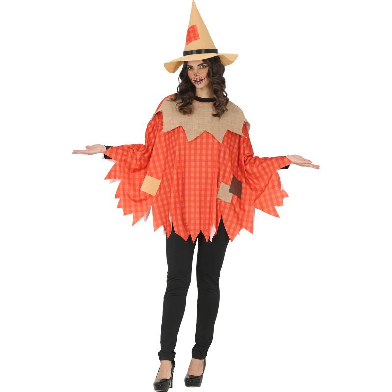 Disfraz de Poncho de Espantapájaros Clásico para mujer