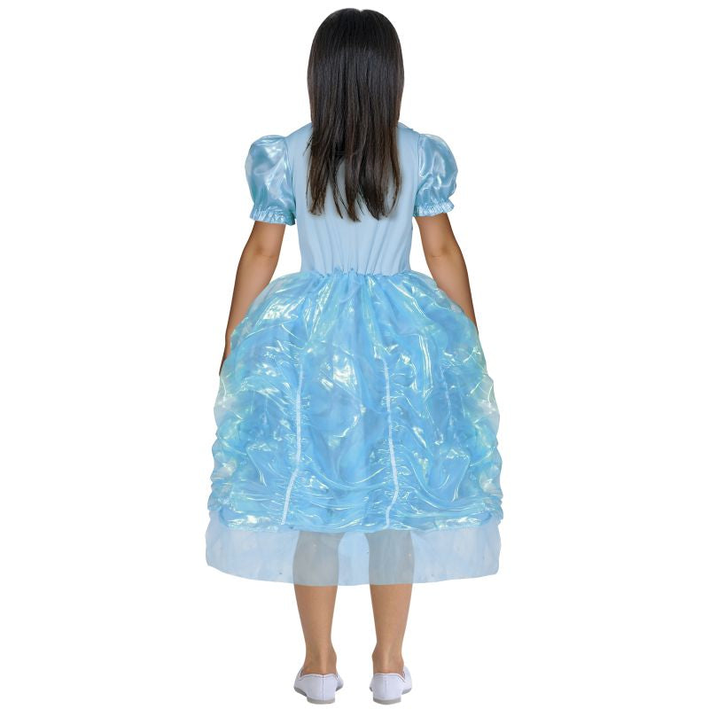 Disfraz de Princesa Azul para niña Espalda