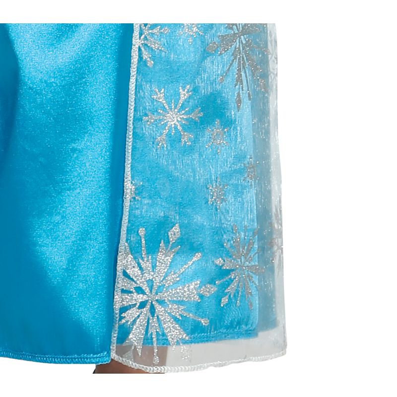 Disfraz de Princesa Helada Azul para niña Detalle Bis