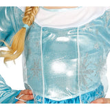 Disfraz de Princesa Helada Azul para niña Detalle