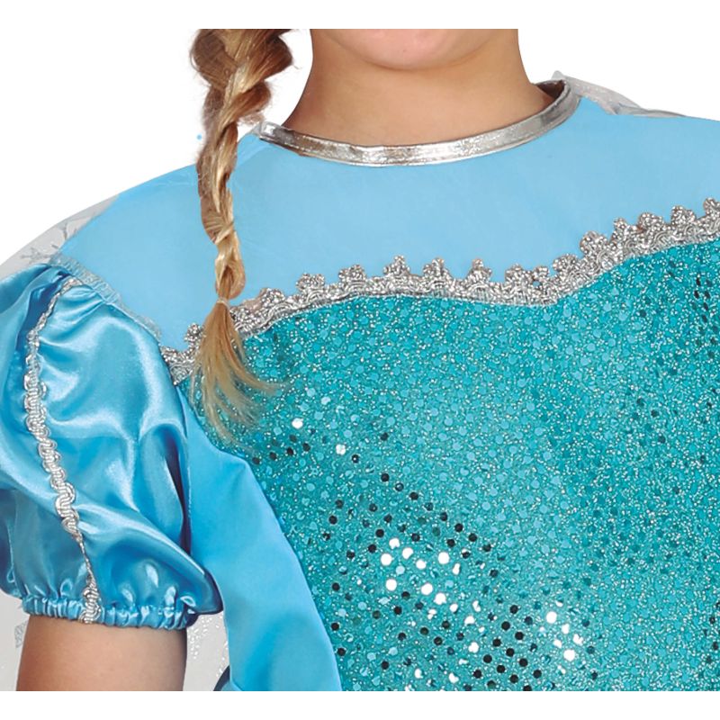 Disfraz de Princesa Hielo Azul para niña Detalle