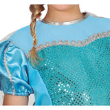Disfraz de Princesa Hielo Azul para niña Detalle