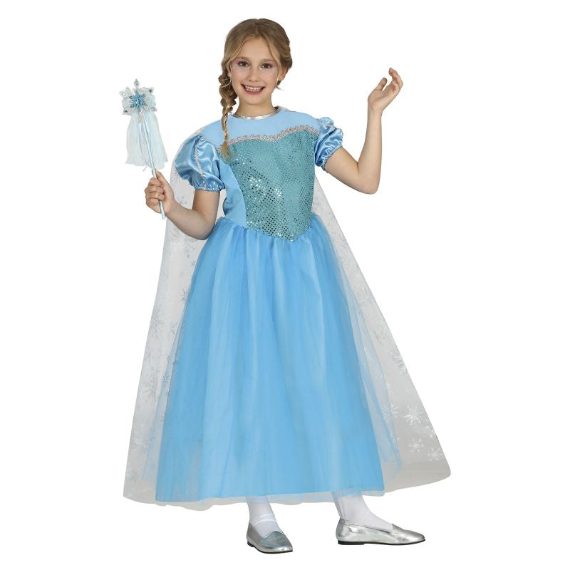 Disfraz de Princesa Hielo Azul para niña