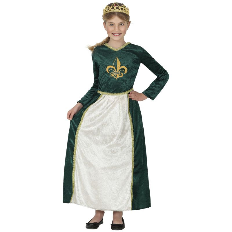 Disfraz de Princesa Medieval Fiona para niña