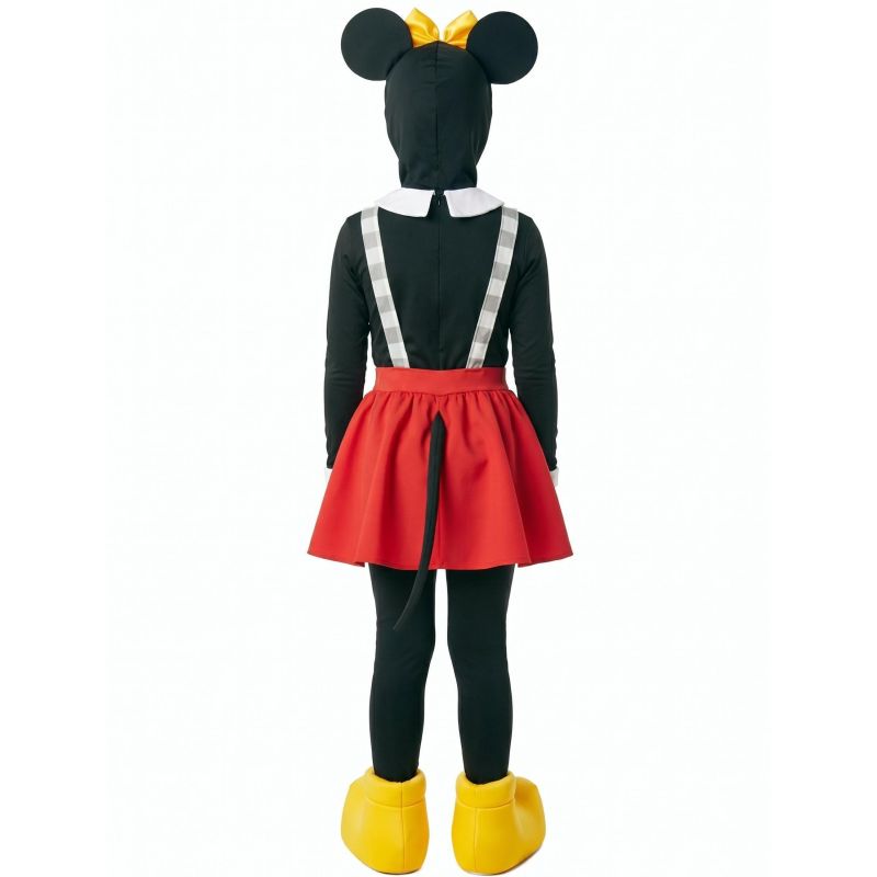 Disfraz de Ratoncita Minnie con parche para niña Espalda