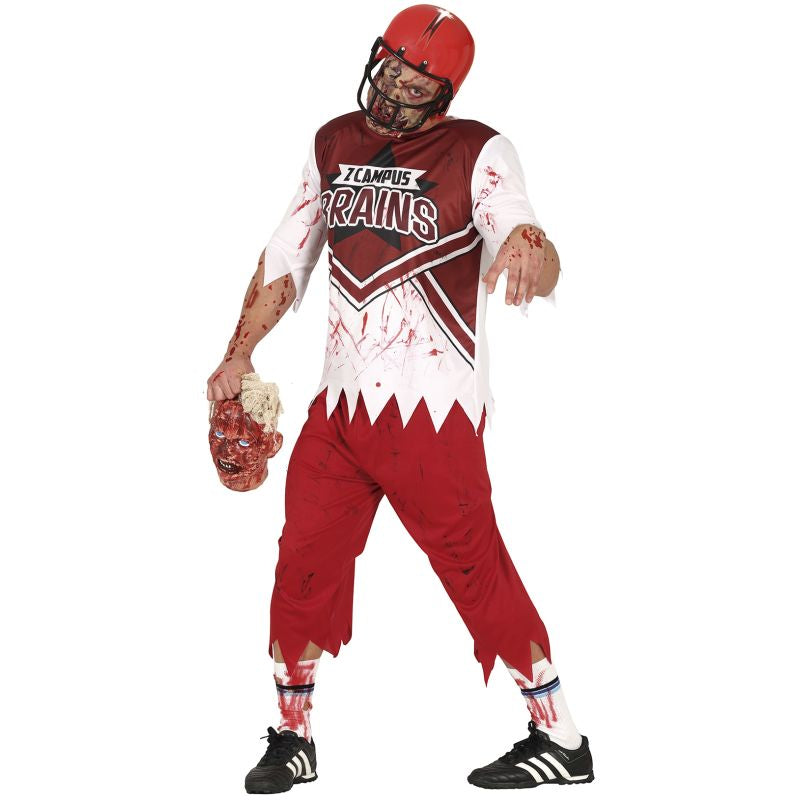Disfraz de Rugby Campus Zombie para hombre