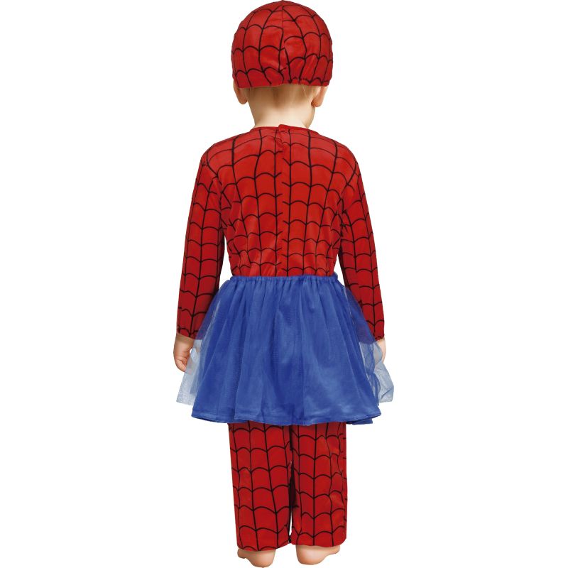 Disfraz de Spidergirl para bebé Espalda