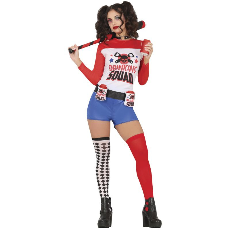 Disfraz de Supervillana Drinking Squad mujer