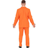 Disfraz de Traje Divertido Naranja para hombre Espalda