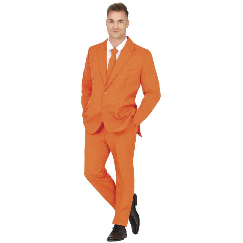 Disfraz de Traje Divertido Naranja para hombre