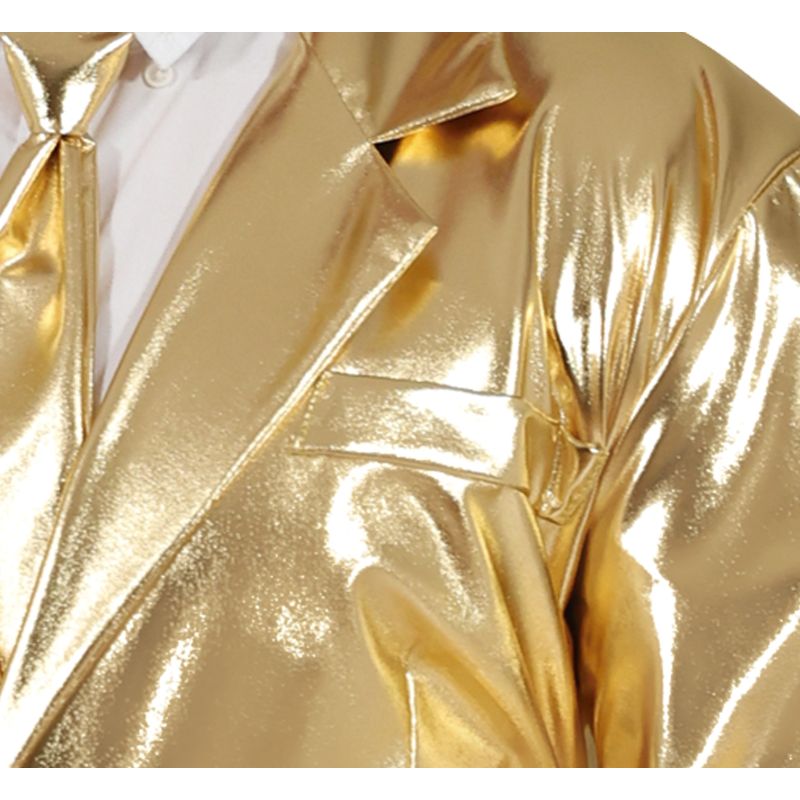Disfraz de Traje Dorado para hombre Detalle