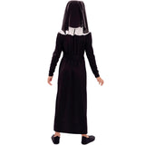 Disfraz de Monja del convento para niña Espalda