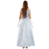 Disfraz de Princesa azul para mujer Espalda