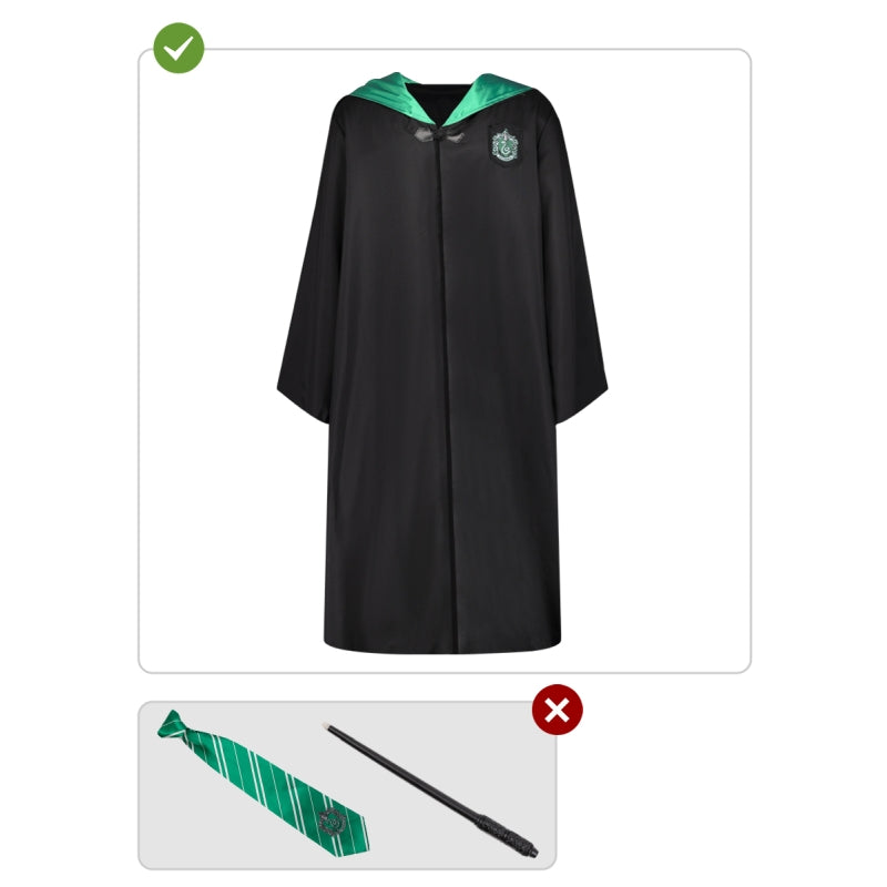 Disfraz de Slytherin de Hogwarts para adulto Contenido
