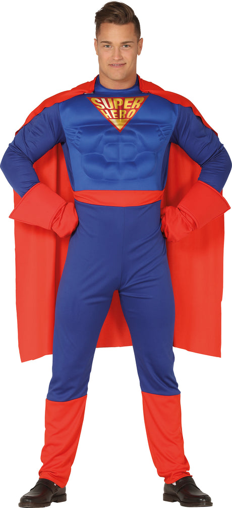 Disfraz de Superhéroe Clark Musculoso para adulto