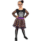 Disfraz de Esqueleto Día de los Muertos para niña