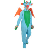 Disfraz de Dragón Azul para hombre Bis