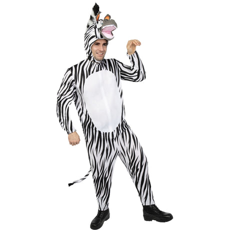 Disfraz de Marty Cebra película Madagascar adulto unisex