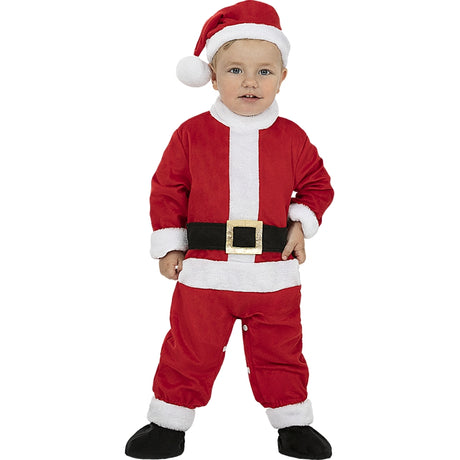 Disfraz de Papá Noel Deluxe para bebé Bis