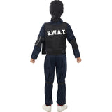 Disfraz de Policía de élite SWAT para niño Espalda