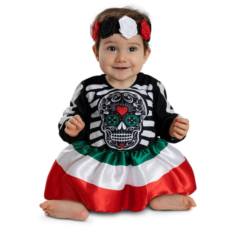 Disfraz de Catrina Valentina para bebé